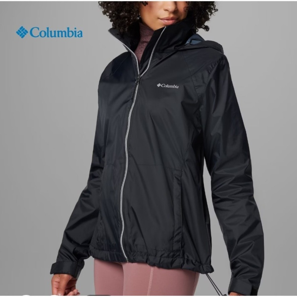 Columbia Switchback IV Omni-Shield Women XL Black Water Resistant Packable Coat - Picture 4 of 16